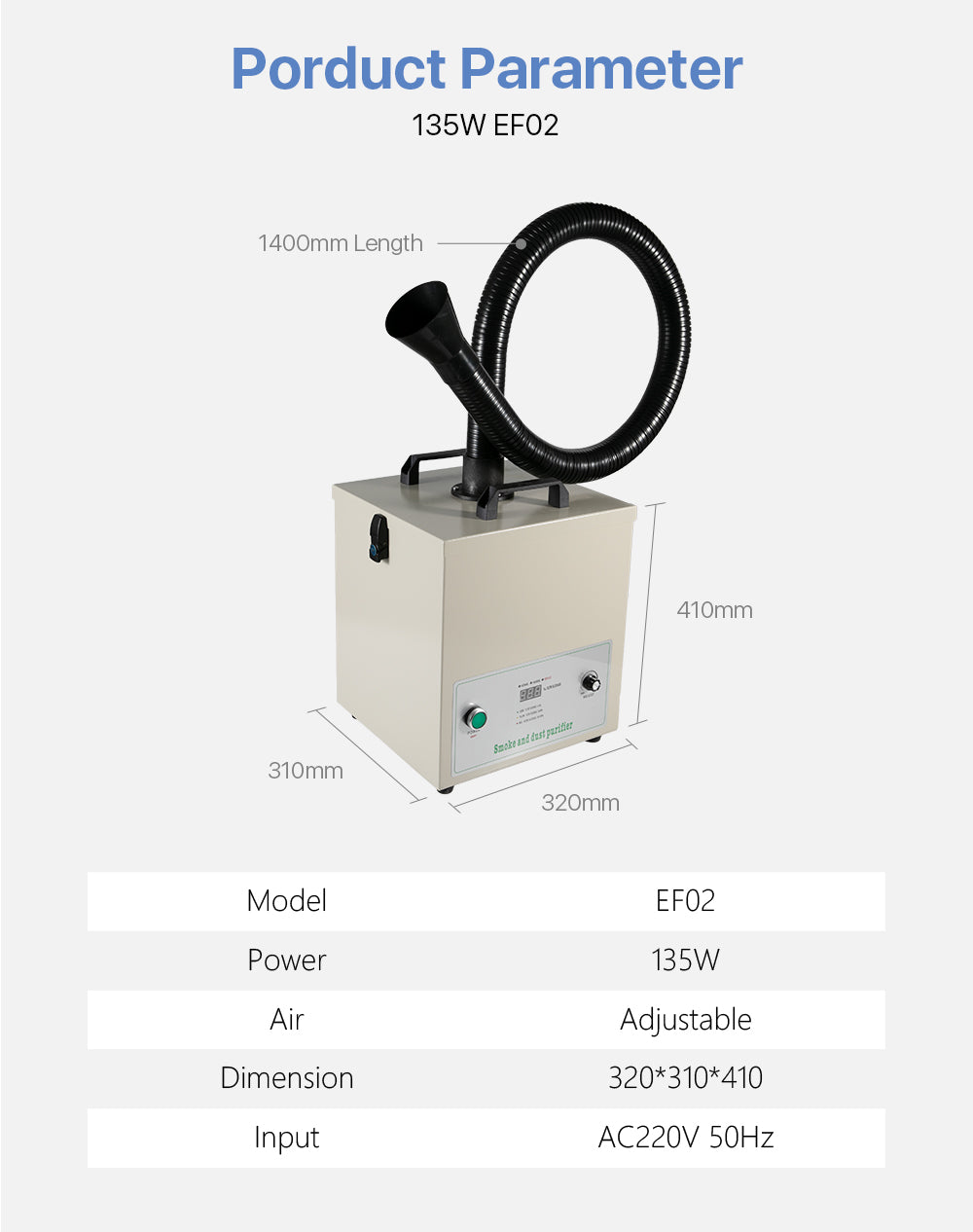 Cloudray Min Smoke Purifier 135W