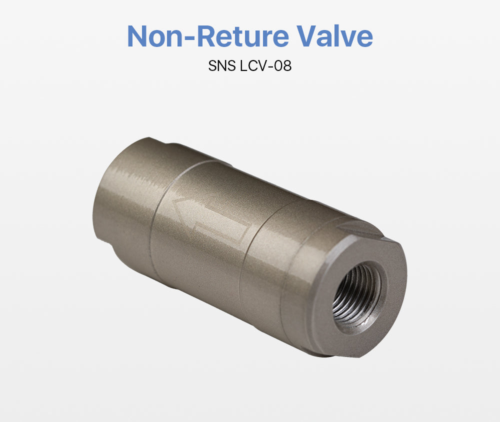 Non-Reture Valve SNS LCV-08 Port Size G1 / 4 11.7mm for Fiber Laser Cutting Machine Air System