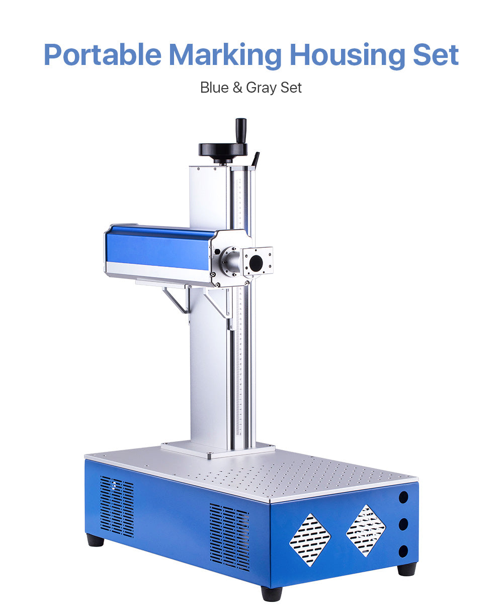 Cloudray Fiber Laser Cabinet Portable Marking Housing Set 500/800mm Auto-Lift for DIY 1064nm Fiber Marking Installation