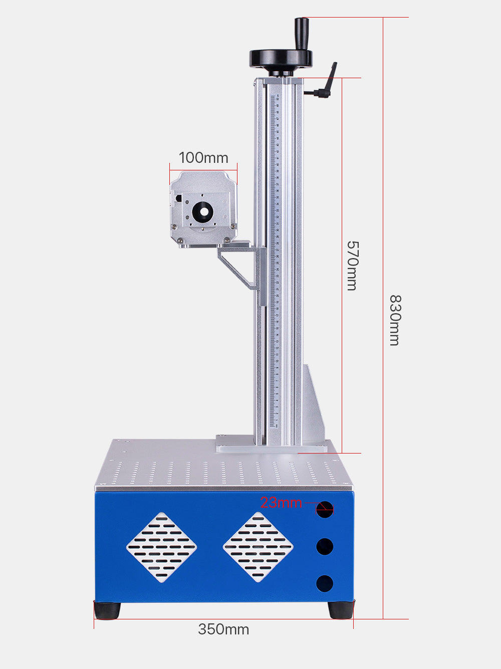 Cloudray Fiber Laser Cabinet Portable Marking Housing Set 500/800mm Auto-Lift for DIY 1064nm Fiber Marking Installation