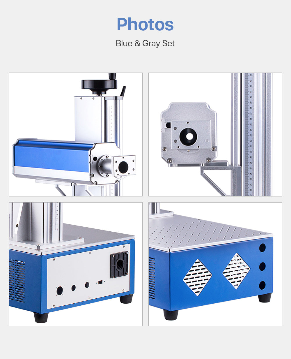 Cloudray Fiber Laser Cabinet Portable Marking Housing Set 500/800mm Auto-Lift for DIY 1064nm Fiber Marking Installation