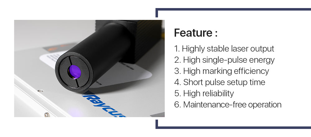 Raycus 70W-100W Q-switched Pulse Fiber Laser Source for 1064nm Laser Marking Machine(Oceana)