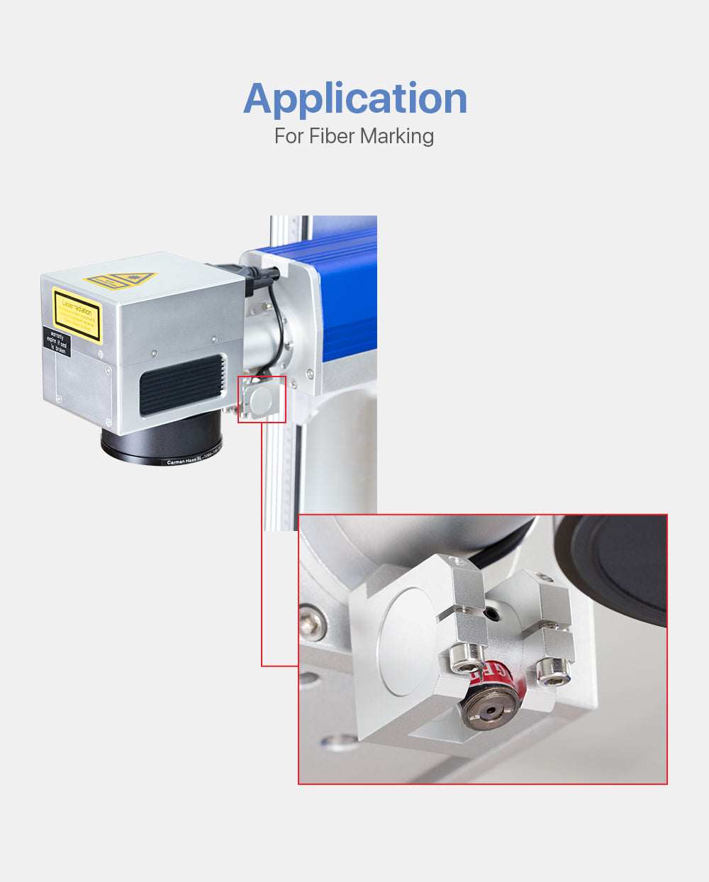 Red Laser Locator Diameter 12mm for Fiber Metal Marking Machine