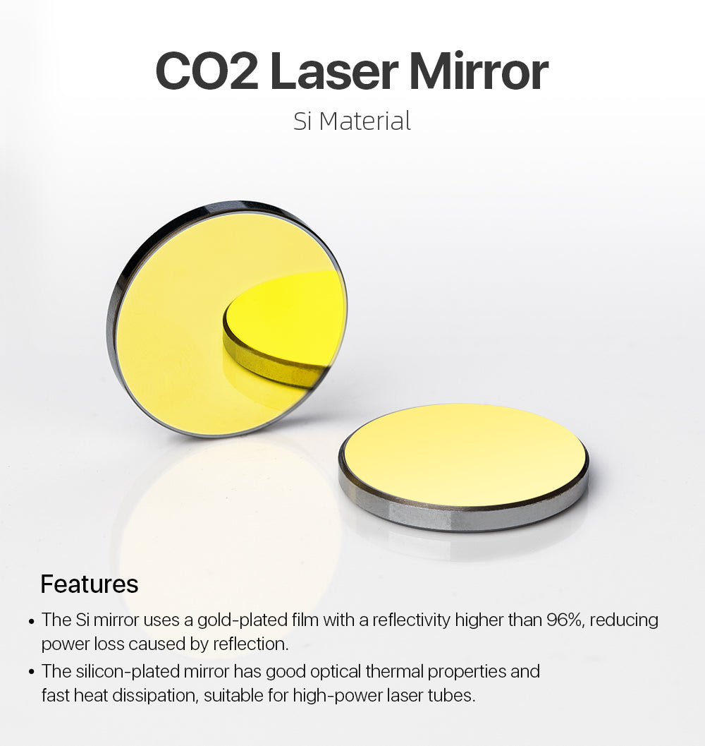 Si Mirror Dia. 19.05/20/25/30/38.1mm for CO2 Laser
