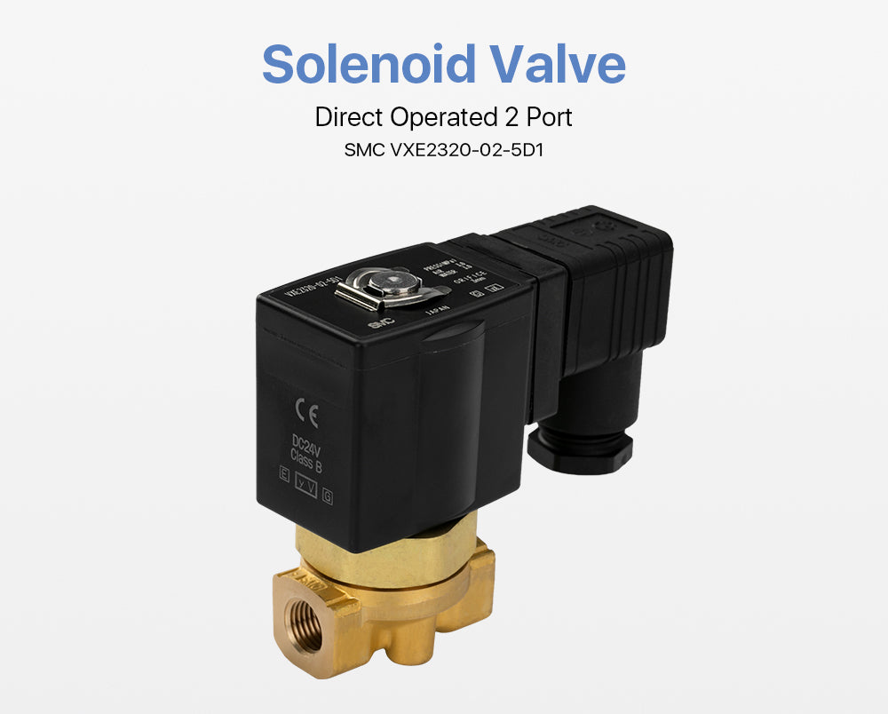 Cloudray Direct Operated 2 Port Solenoid Valve SMC VXE2330-02-5D1 Air Steam 3.0Mpa