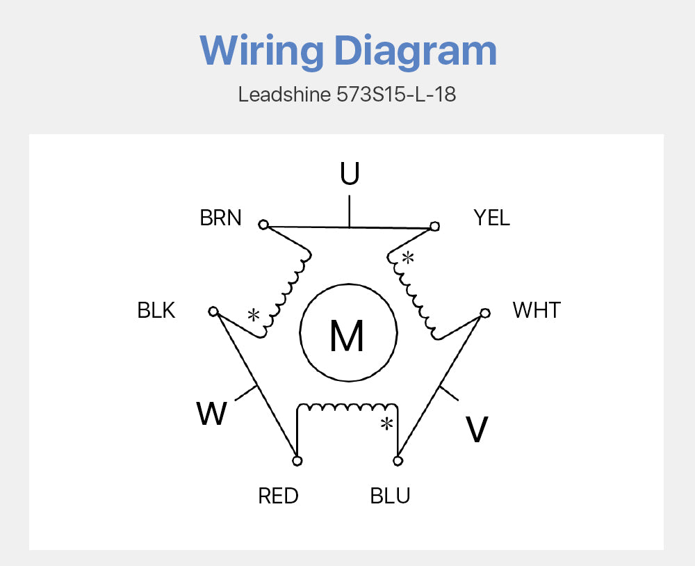Leadshine 3-Phase Stepper Motor 573S15-L-18 NEMA23