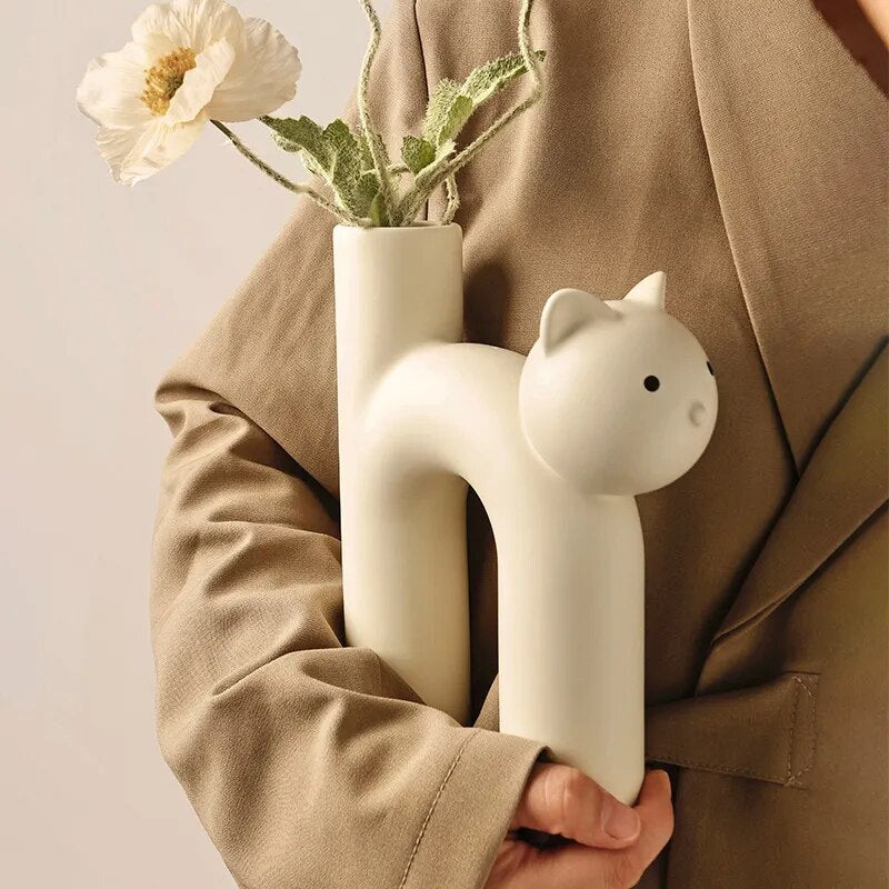 NeatNest Cat Flower Vase