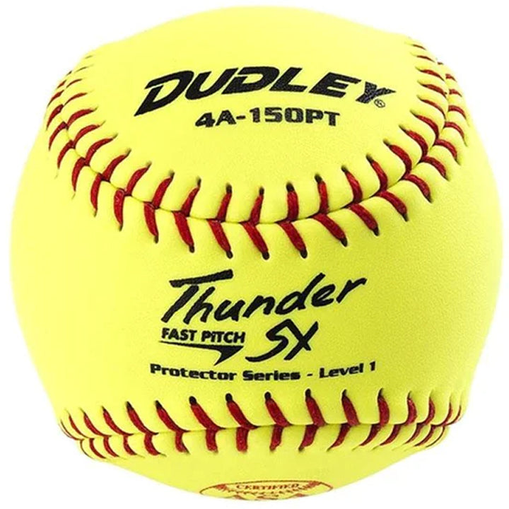Dudley Thunder SY Protector Series 11 Inch ASA Level 1 Fastpitch Softball - One Dozen: 4A150PT