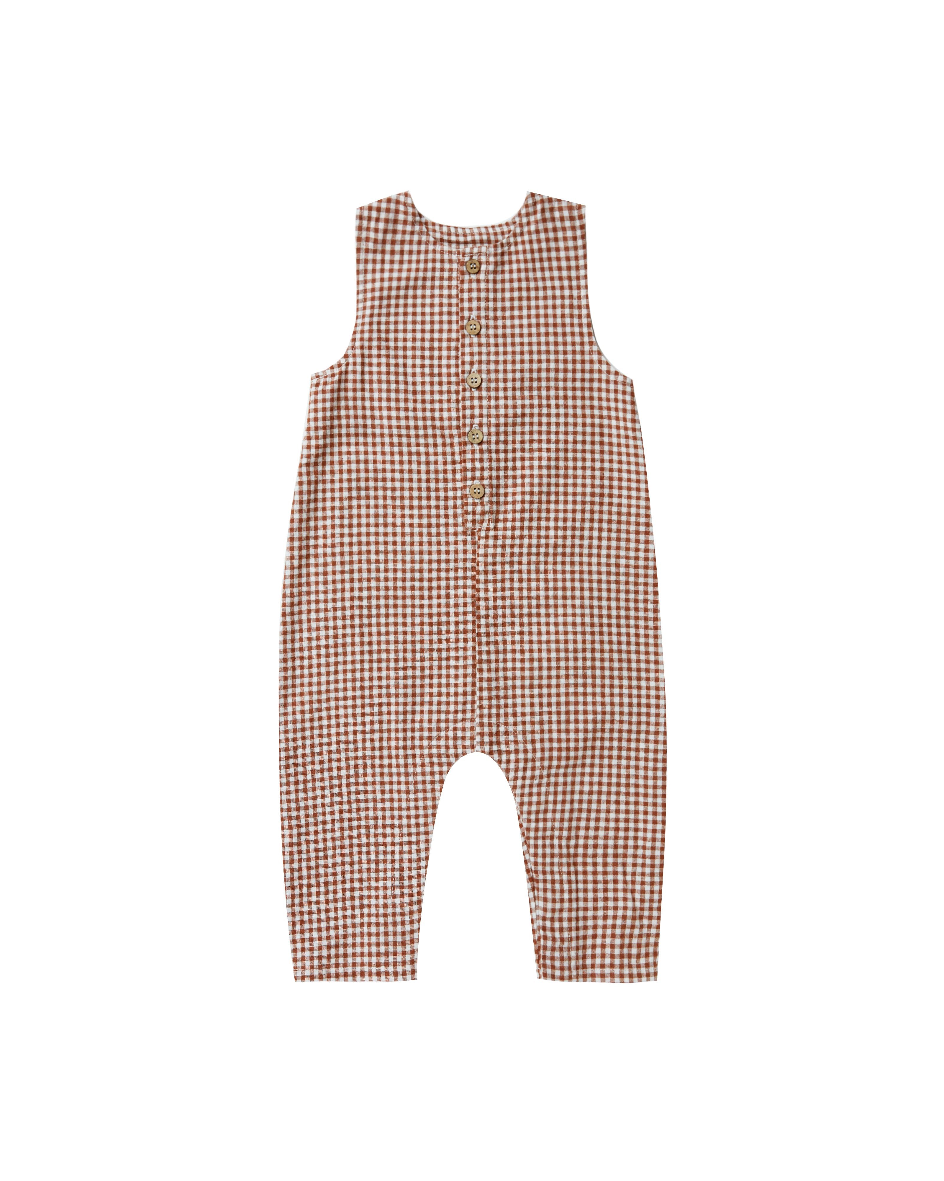 Rylee + Cru Jumpsuit, Redwood Gingham