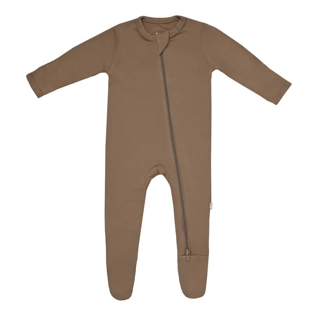 Kyte Baby Zippered Footie, Coffee