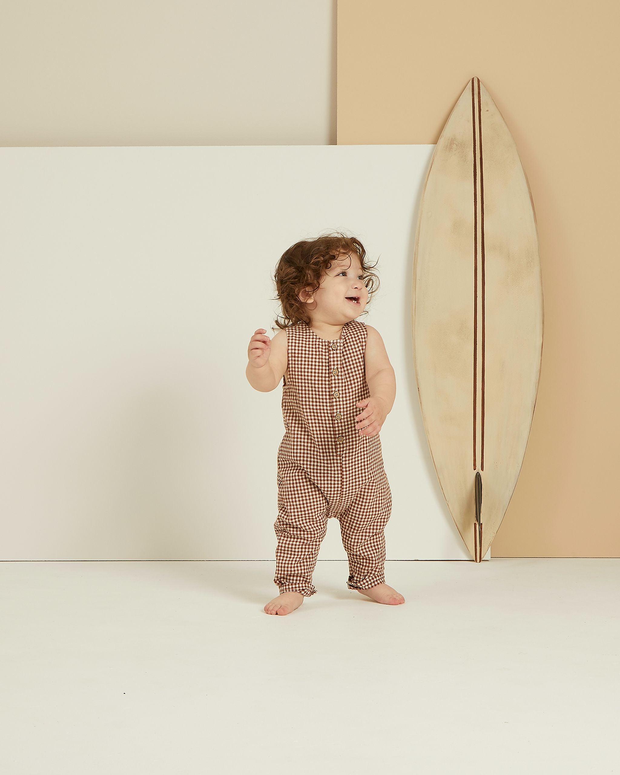 Rylee + Cru Jumpsuit, Redwood Gingham