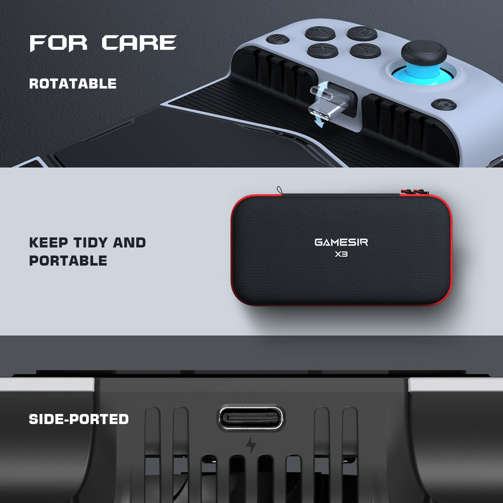 Gamesir-gamepad x3 tipo c, controlador com ventoinha, para