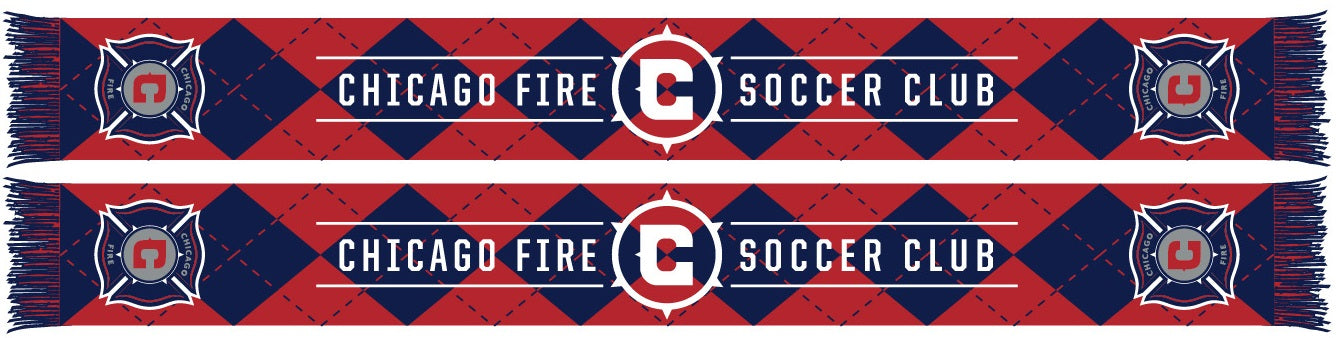 Chicago Fire Argyle scarf