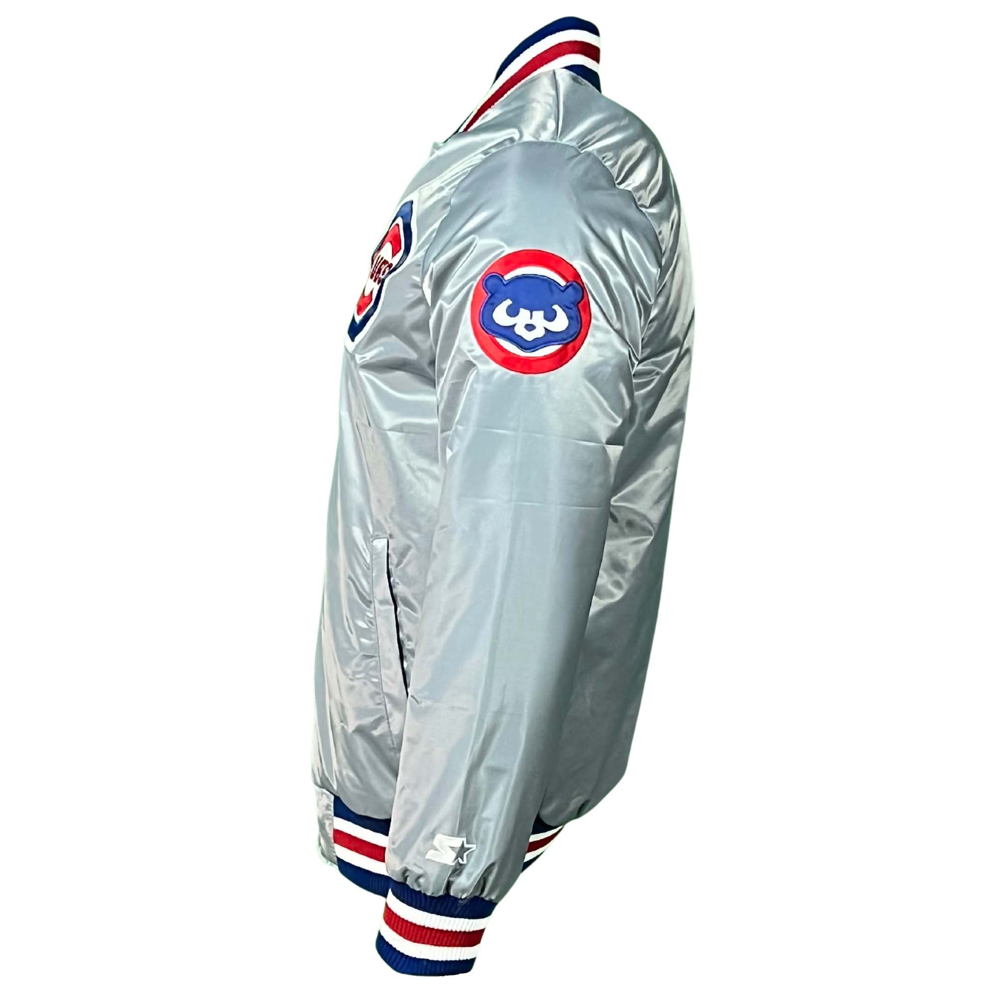 Chicago Cubs Grey Vintage Starter Jacket