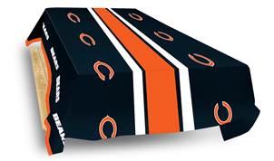 Chicago Bears Plastic Table Cover 54 inches x 102 inches