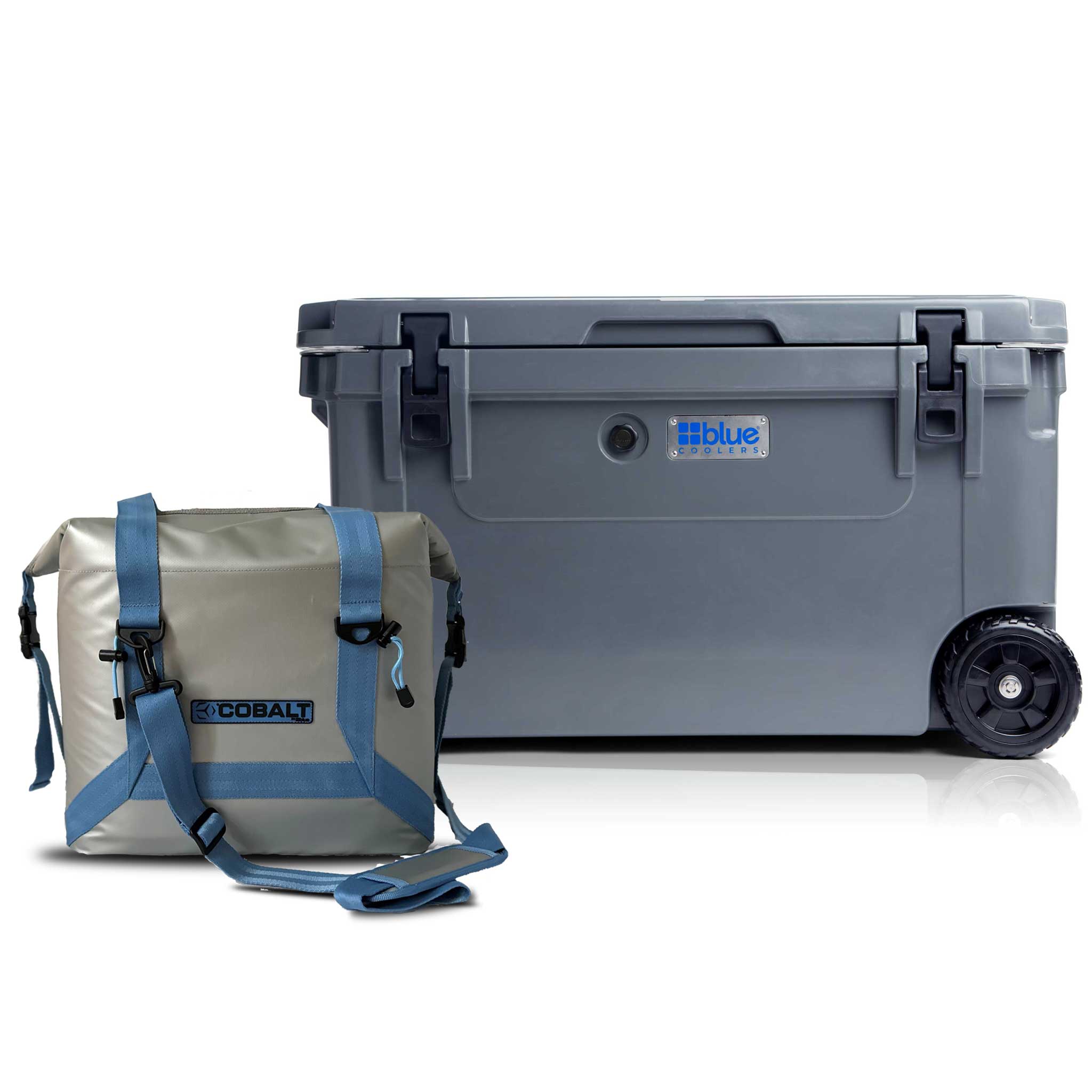 Double the Chill Side Tote Bundle - Roto Molded Cooler + Soft Sided Cooler