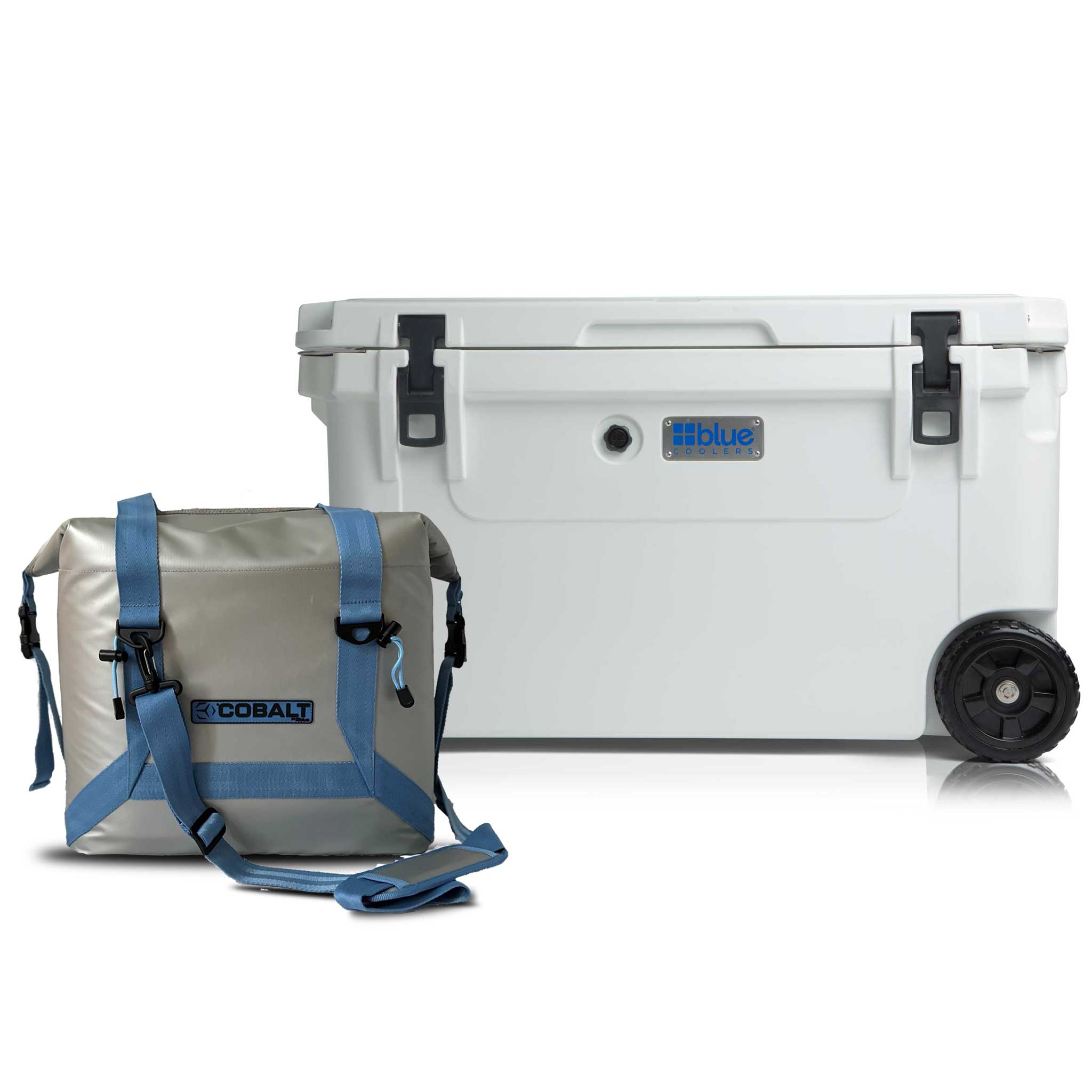 Double the Chill Side Tote Bundle - Roto Molded Cooler + Soft Sided Cooler