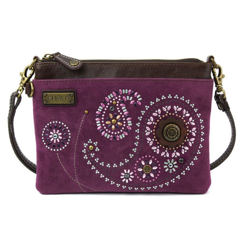 Chala Dazzled Mini Crossbody Paisley Purple