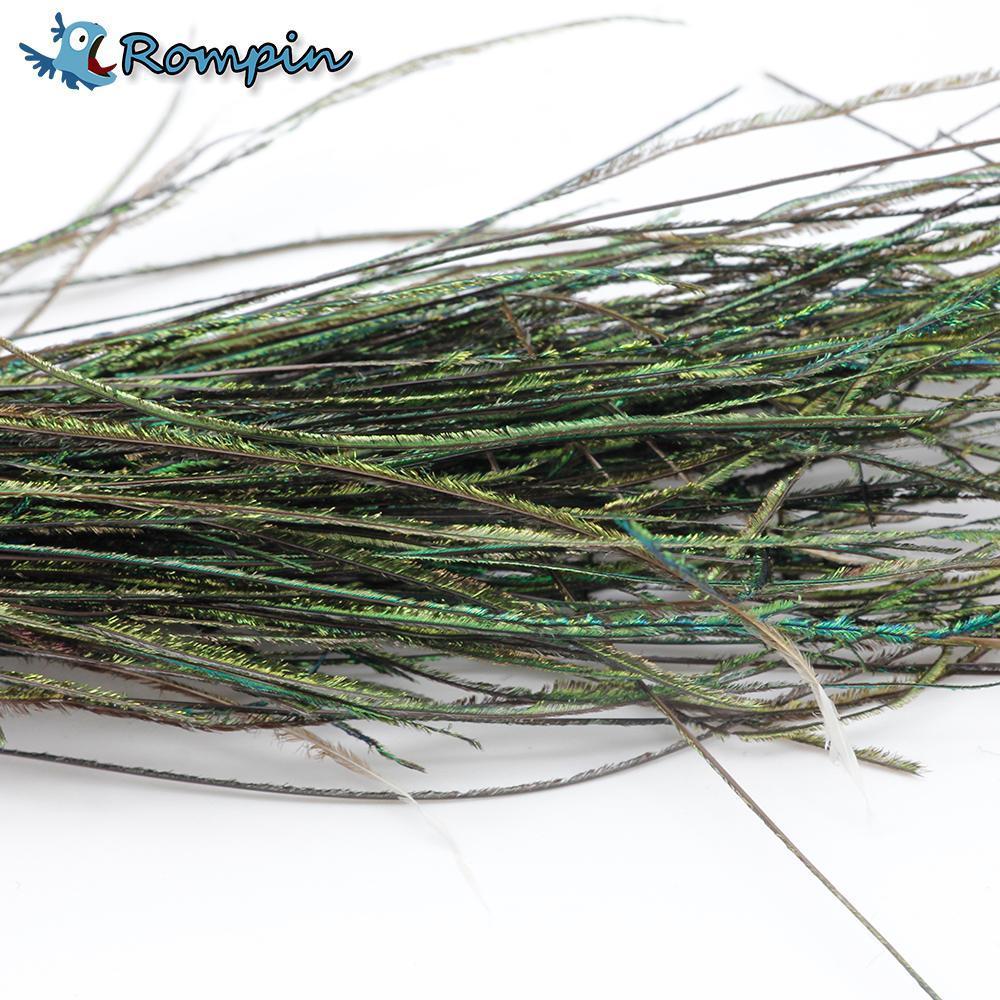 1 Bag Peacock Feather Wire Fly Tying Material With Olive Green Color Fly Bait
