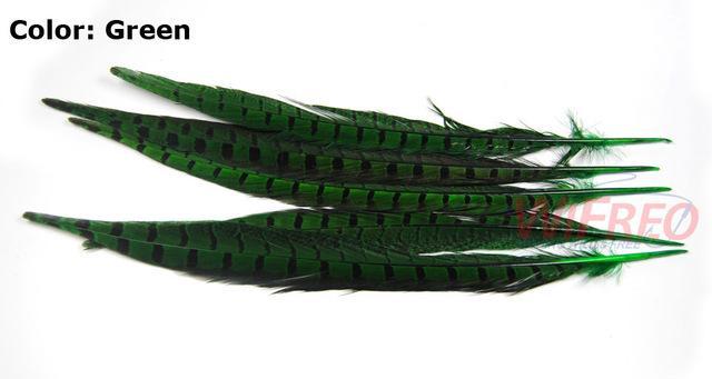 [10Pcs] Ring Neck Pheasant Tail Feather For Fly Tying Nymphs Size 32Cm / 12
