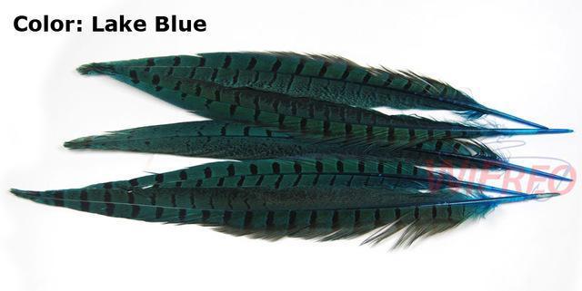 [10Pcs] Ring Neck Pheasant Tail Feather For Fly Tying Nymphs Size 32Cm / 12