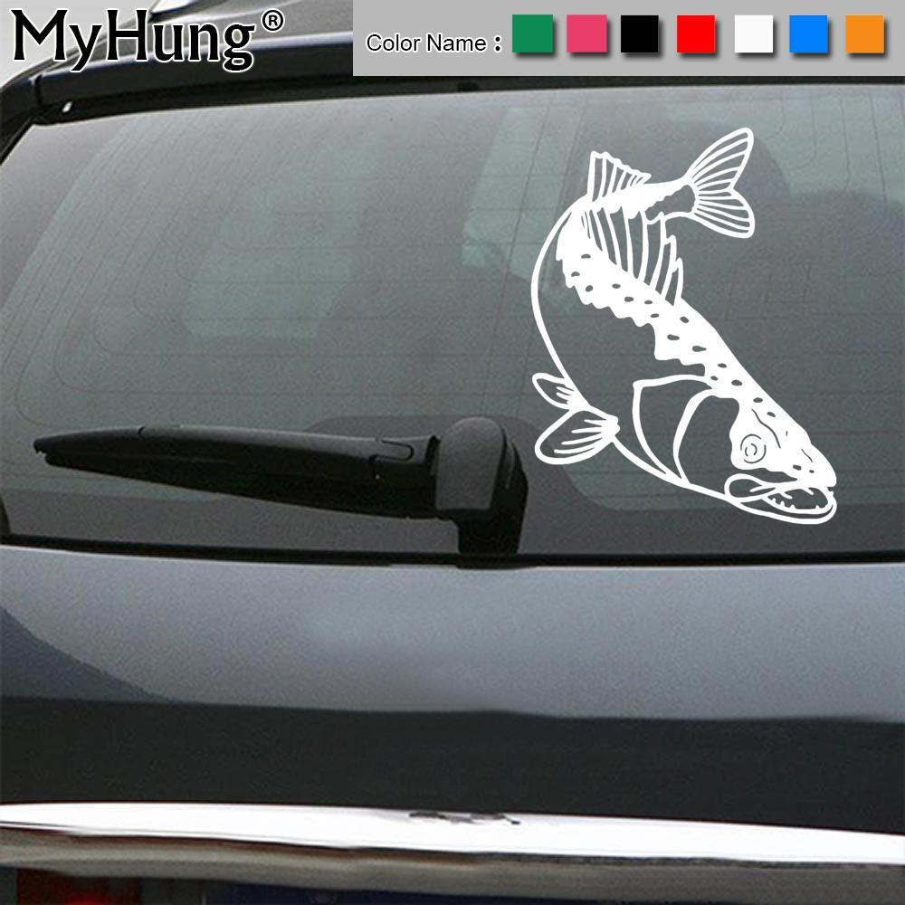 11.6*15.2Cm Walleye Fishing Creative Custom Car Sticker Fish Vinyl Decals For