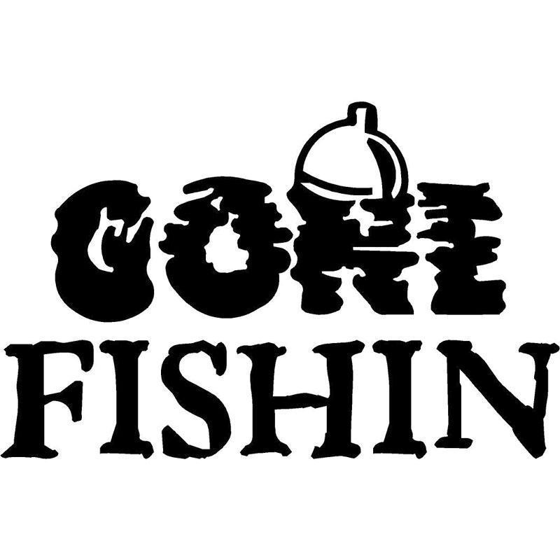 15.5X10Cm Gone Fishin Bobber Fishing Fish Funny Vinyl Decal Motorcycle Car