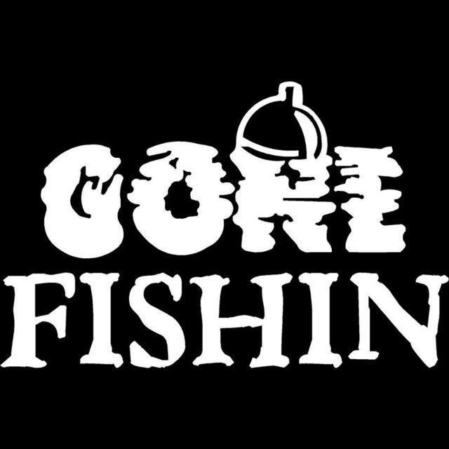 15.5X10Cm Gone Fishin Bobber Fishing Fish Funny Vinyl Decal Motorcycle Car