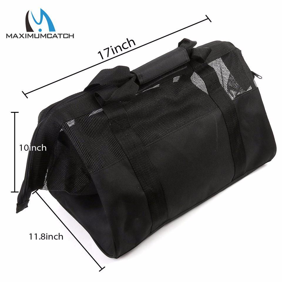 17.72*11.81*11.81 Inch Fly Bag Mesh Fishing Wader Bag Pvc Mesh Venting Fly