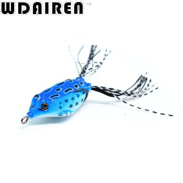 1Pcs 5.5Cm 8.2G Mini Soft Rubber Frog Fishing Crank Baits With Hooks Fishing