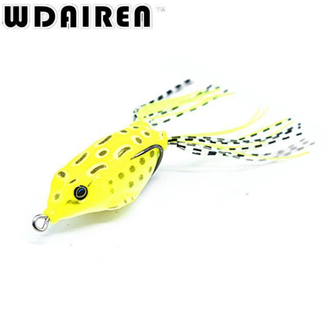 1Pcs 5.5Cm 8.2G Mini Soft Rubber Frog Fishing Crank Baits With Hooks Fishing