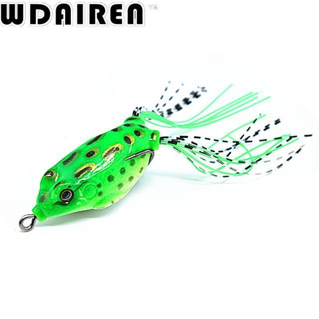 1Pcs 5.5Cm 8.2G Mini Soft Rubber Frog Fishing Crank Baits With Hooks Fishing