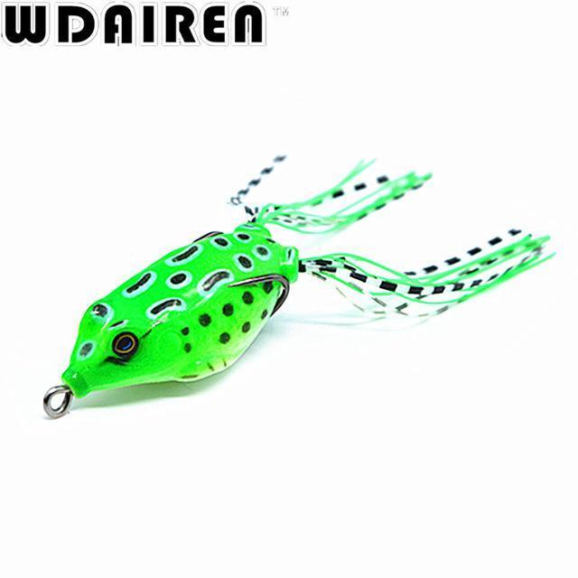 1Pcs 5.5Cm 8.2G Mini Soft Rubber Frog Fishing Crank Baits With Hooks Fishing