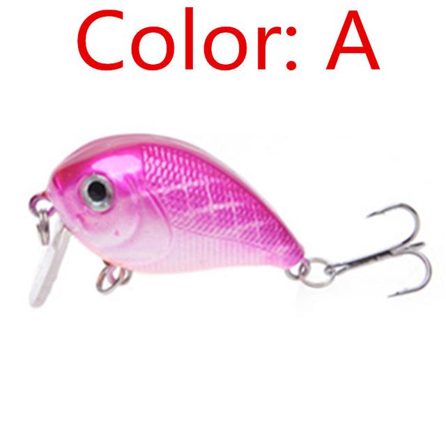 1Pcs 5Cm 8G Laser Sinking Slowly Minnow 8 Color Hard Bait Crankbait Fa-215