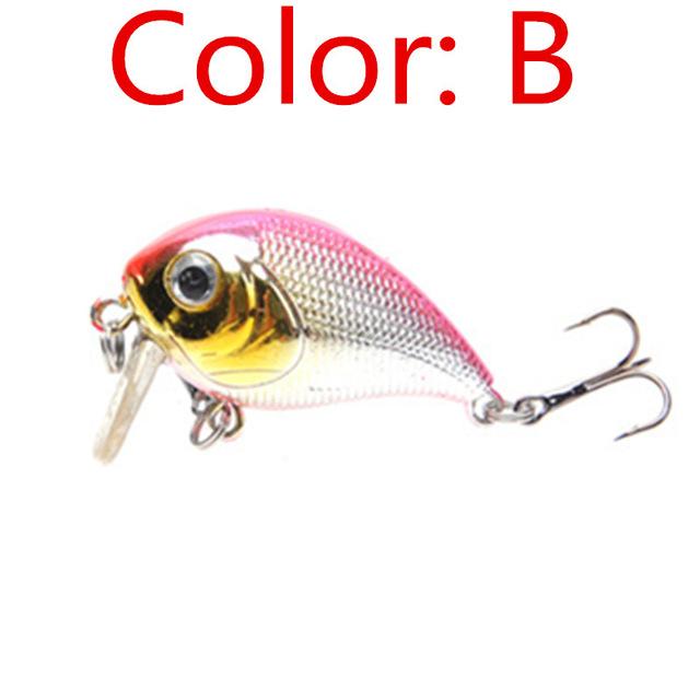 1Pcs 5Cm 8G Laser Sinking Slowly Minnow 8 Color Hard Bait Crankbait Fa-215