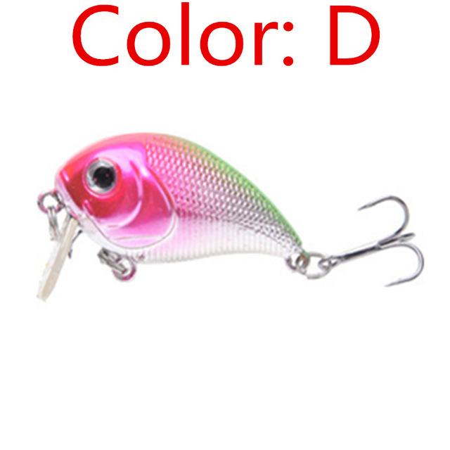 1Pcs 5Cm 8G Laser Sinking Slowly Minnow 8 Color Hard Bait Crankbait Fa-215