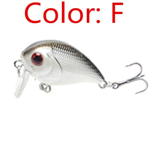 1Pcs 5Cm 8G Laser Sinking Slowly Minnow 8 Color Hard Bait Crankbait Fa-215