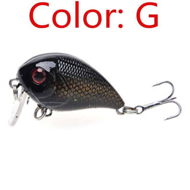 1Pcs 5Cm 8G Laser Sinking Slowly Minnow 8 Color Hard Bait Crankbait Fa-215