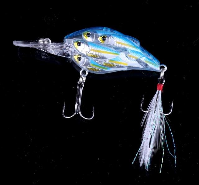 1Pc Crankbait Floating Swimbait 7.5Cm 9G Strong Hook