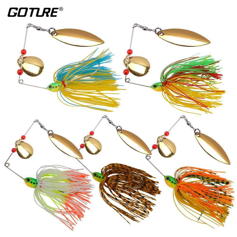 5 Pcs/Lot Spinner Bait Spoon Fresh Water Shallow Water Bass Killer Spinnerbait