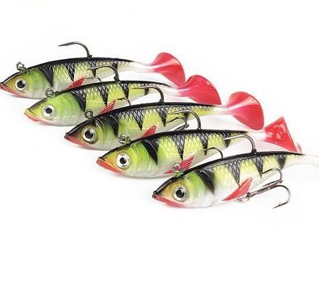 5Pcs/Lot 8.5Cm/11G Fishing Swimbait Saltwater Hard Bait Rubber