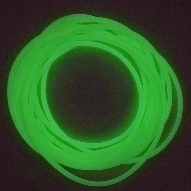 5M 1.5Mm Gummi Agn Building Peach Fishing Luminous Plastic Tubing Glow Tube