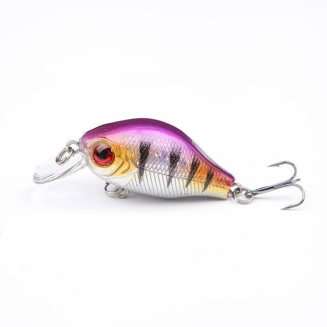 8.5G 5.5Cm Bass Crank Bait Crankbait Tackle Swim Bait S Fishing Hard Crazy