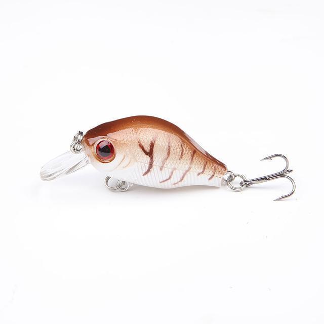 8.5G 5.5Cm Bass Crank Bait Crankbait Tackle Swim Bait S Fishing Hard Crazy