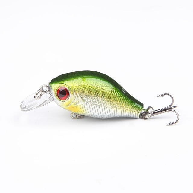 8.5G 5.5Cm Bass Crank Bait Crankbait Tackle Swim Bait S Fishing Hard Crazy