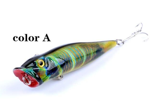 9.5Cm 12G Popper 3D Eyes Colored Painted Bait S Fishing Tackle