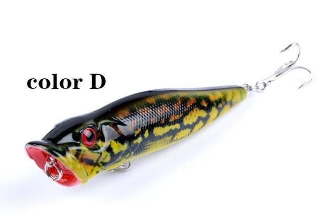 9.5Cm 12G Popper 3D Eyes Colored Painted Bait S Fishing Tackle