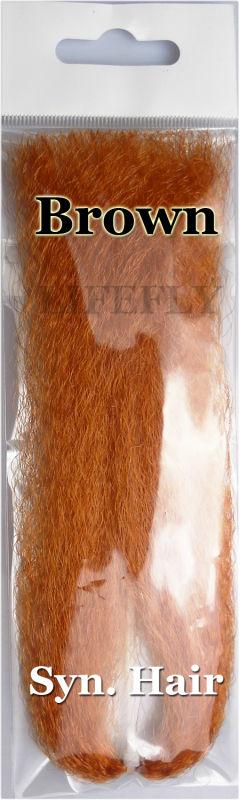 Brown Color, 10 Packs Synthetic Hair, Hair, Fly Tying, Jig, Lure Making, Fishing