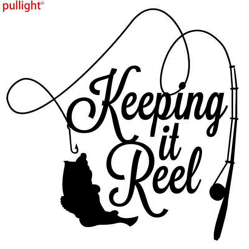 Keeping It Reel Fishing Car Sticker Motorcycle Vinyl Decal Motorcycle Suvs