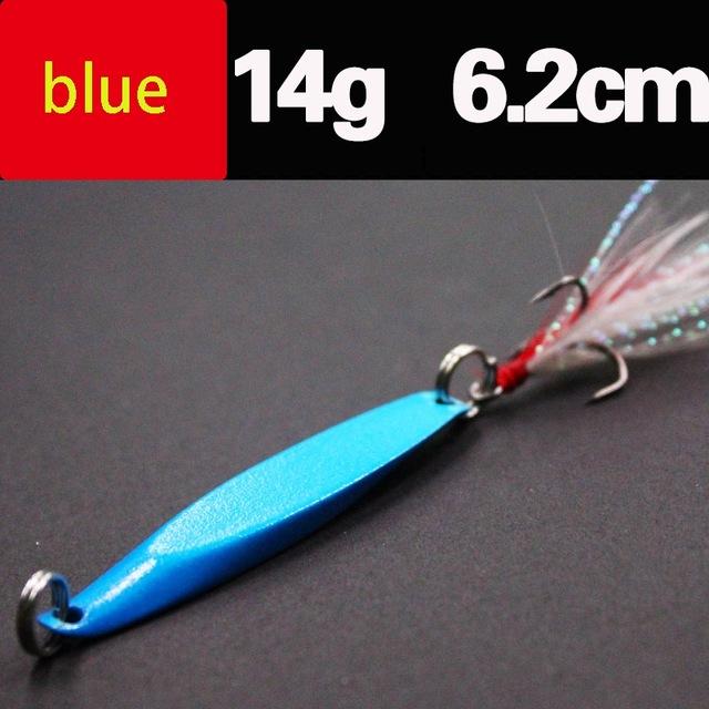 Lures Color Sequins Metal Bass Hard Spoon Bait 7G/10G/14G/20G Jig Lure Baits